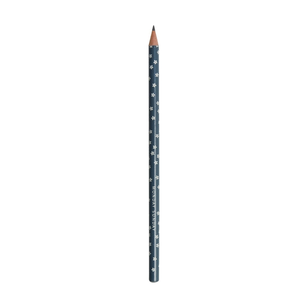 Monday Sunday Blyant - Blomster / 18 cm Pens & Pencils Grey