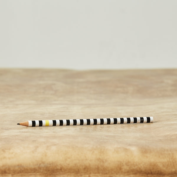 Monday Sunday Blyant - Stribet / 18 cm Pens & Pencils Black/White 024