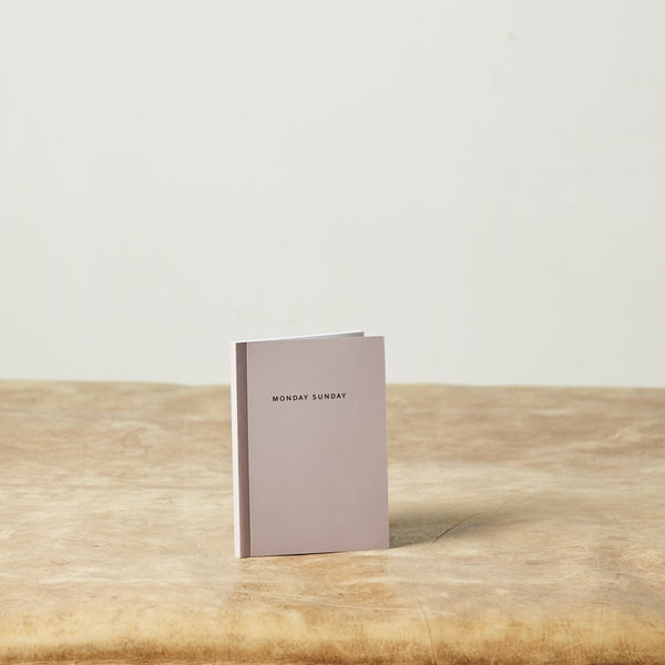 Monday Sunday Notesbog - Lyslilla / A6 Notebooks Nude Grey