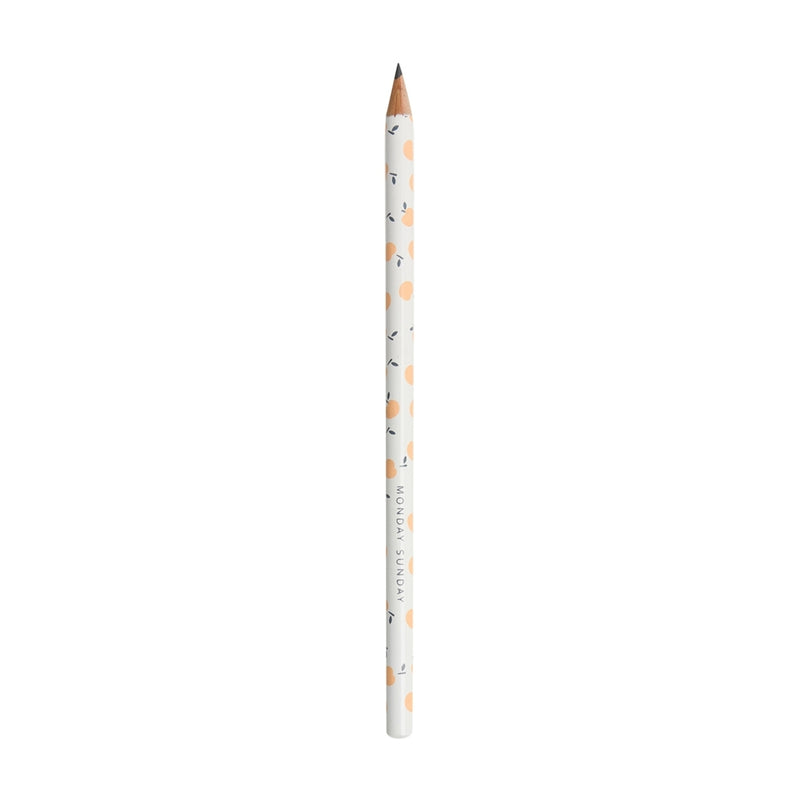 Monday Sunday Pencil - Apples Pens & Pencils White