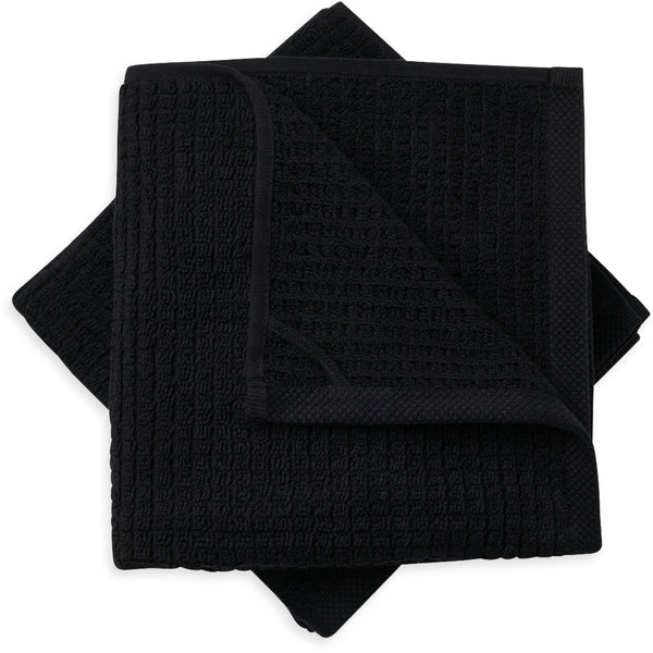 Monday Sunday Trista Håndklæde 2-pack - 100% Bomuld / 50 x 100 Håndklæder Black
